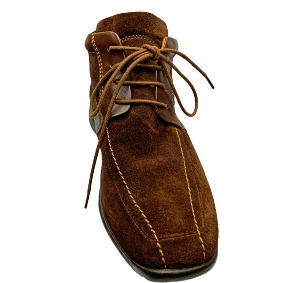 PAUL FREDRICK Chocolate Suede Lace Up‎ Casual Boots main image 6